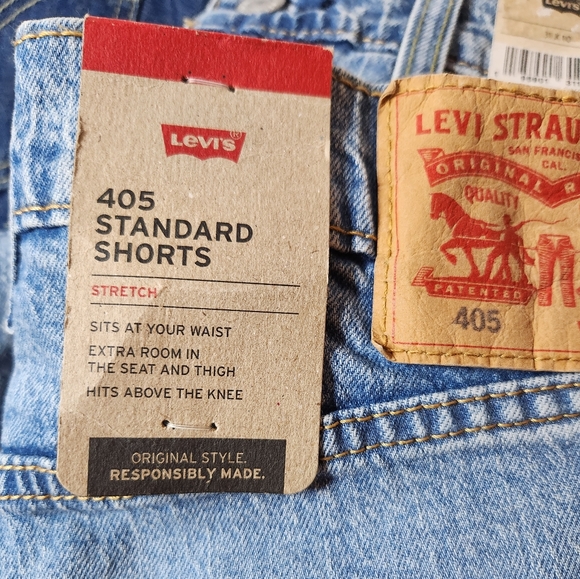 NWT Levi's 405 Standard Mens Jean Shorts Size 29 and 31 - Picture 3 of 3